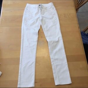 White House Black Market slim blank jeans